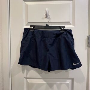 Nike Women’s Navy Athletic Shorts with Swoosh